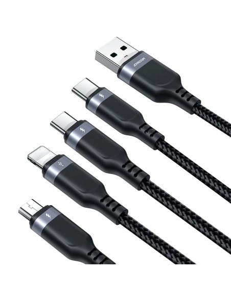 4in1 kabelis USB-A – 2x USB-C iPhone Lightning microUSB 1,2 m juodas
 
4in1 kabelis USB-A – 2x USB-C iPhone Lightning microUSB 1,2 m juodas