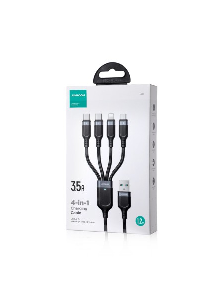 4in1 kabelis USB-A – 2x USB-C iPhone Lightning microUSB 1,2 m juodas
 
4in1 kabelis USB-A – 2x USB-C iPhone Lightning microUSB 1,2 m juodas