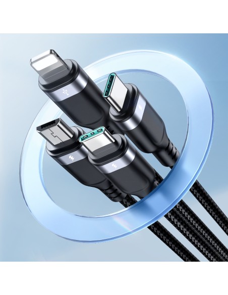 4in1 kabelis USB-A – 2x USB-C iPhone Lightning microUSB 1,2 m juodas
 
4in1 kabelis USB-A – 2x USB-C iPhone Lightning microUSB 1,2 m juodas
