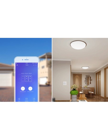 Jutiklinio apšvietimo jungiklio jungiklio mygtukas WiFi 433MHz RF Black T3EU1C-TX Jutiklinio apšvietimo jungiklio jungiklio mygtukas WiFi 433MHz RF Black T3EU1C-TX