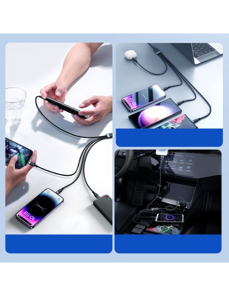 4in1 kabelis USB-A – 2x USB-C iPhone Lightning microUSB 1,2 m juodas
 
4in1 kabelis USB-A – 2x USB-C iPhone Lightning microUSB 1,2 m juodas