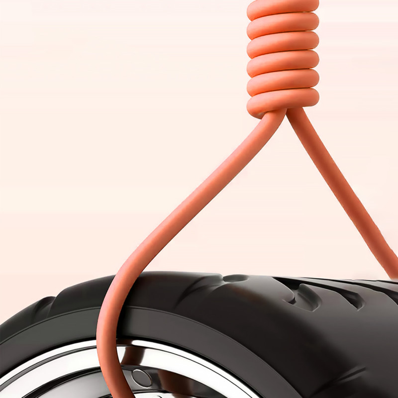 
Stiprus kampinis kabelis, skirtas iPhone USB-C - Lightning 30W 1m 180 rotation oranžinė
