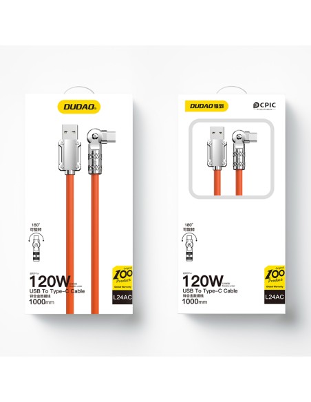 Stiprus kampinis USB-A – USB-C laidas 120W 1m 180 pasukimas oranžinis
 
Stiprus kampinis USB-A – USB-C laidas 120W 1m 180 pasukimas oranžinis