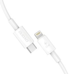 
Kabelis iPhone USB-C - Lightning 30W PD 1m baltas
