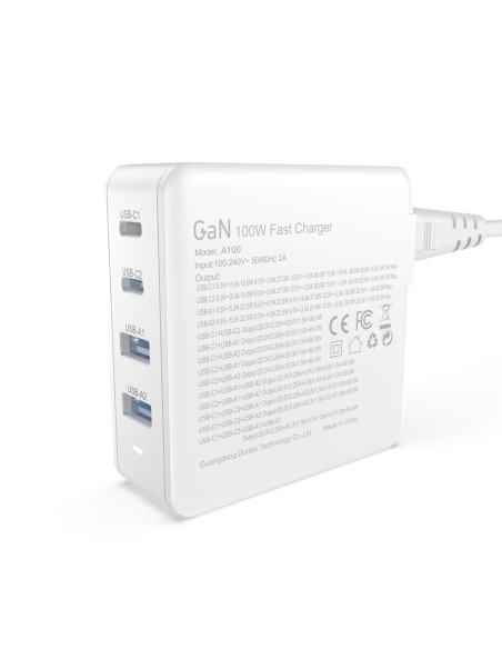 Greitas ir galingas GaN tinklo įkroviklis 2x USB-C 2x USB 100W baltas
 
Greitas ir galingas GaN tinklo įkroviklis 2x USB-C 2x USB 100W baltas
