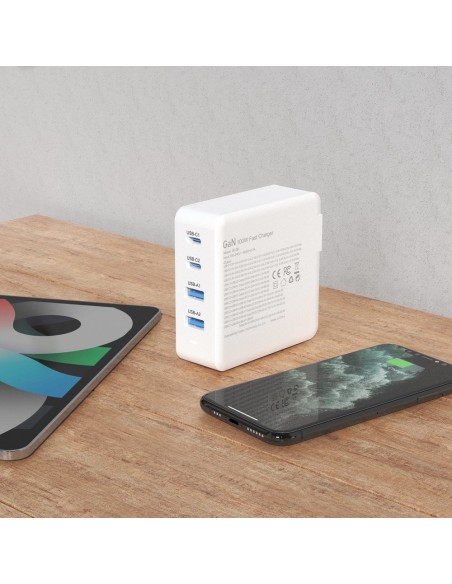 Greitas ir galingas GaN tinklo įkroviklis 2x USB-C 2x USB 100W baltas
 
Greitas ir galingas GaN tinklo įkroviklis 2x USB-C 2x USB 100W baltas