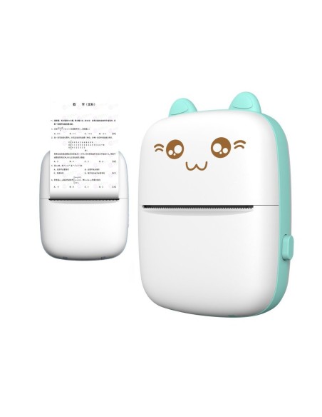 Mini Cat šiluminių etikečių spausdintuvas apgaulingas lapas iš Bluetooth telefono Fun Print blue
 
Mini Cat šiluminių etikečių spausdintuvas apgaulingas lapas iš Bluetooth telefono Fun Print blue