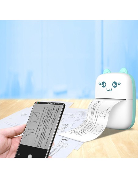 Mini Cat šiluminių etikečių spausdintuvas apgaulingas lapas iš Bluetooth telefono Fun Print blue
 
Mini Cat šiluminių etikečių spausdintuvas apgaulingas lapas iš Bluetooth telefono Fun Print blue