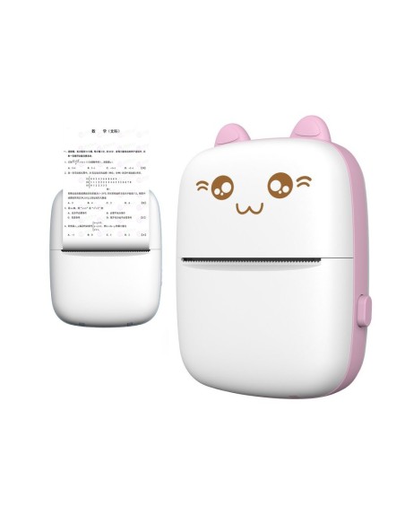 Mini Cat šiluminių etikečių spausdintuvo apgaudinėjimo lapelis iš Bluetooth telefono Fun Print pink
 
Mini Cat šiluminių etikečių spausdintuvo apgaudinėjimo lapelis iš Bluetooth telefono Fun Print pink