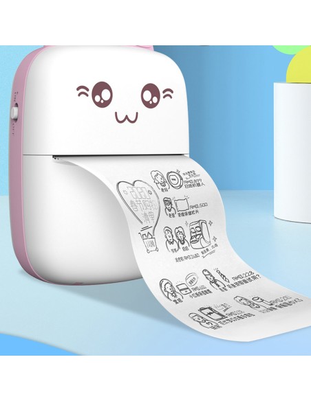Mini Cat šiluminių etikečių spausdintuvo apgaudinėjimo lapelis iš Bluetooth telefono Fun Print pink
 
Mini Cat šiluminių etikečių spausdintuvo apgaudinėjimo lapelis iš Bluetooth telefono Fun Print pink