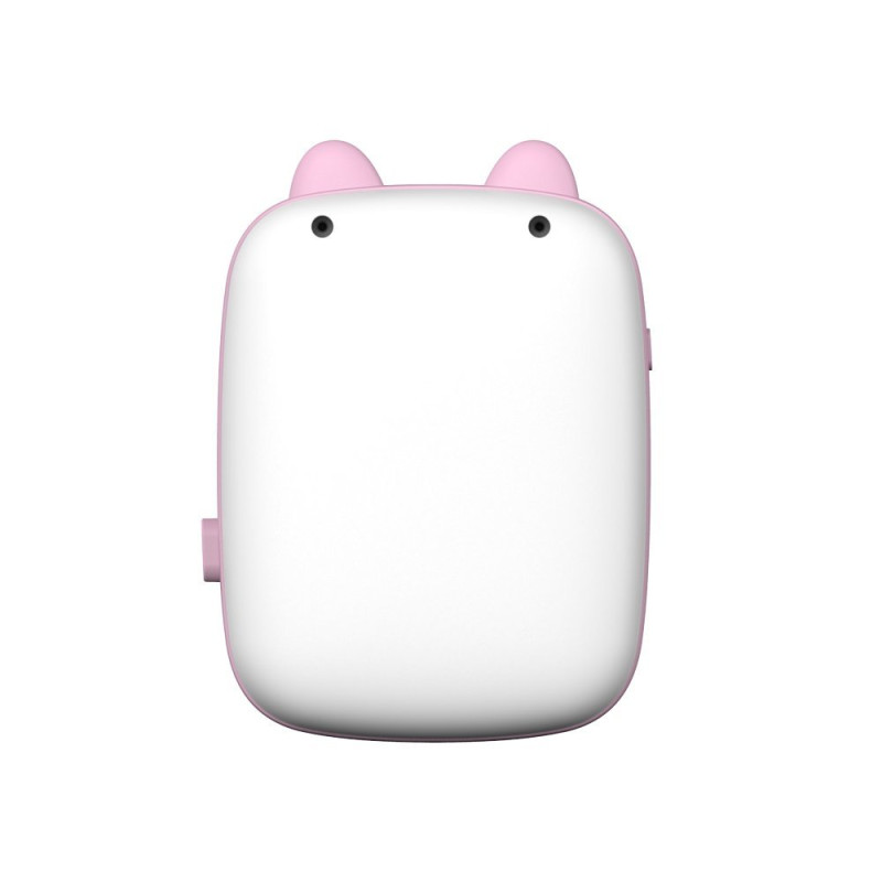 Mini Cat šiluminių etikečių spausdintuvo apgaudinėjimo lapelis iš Bluetooth telefono Fun Print pink