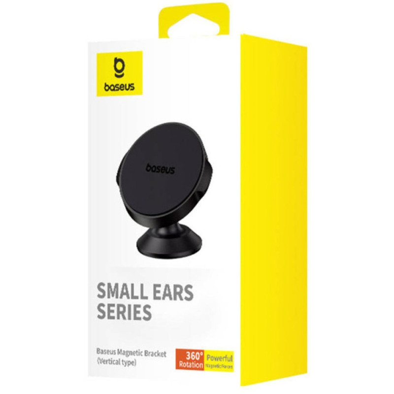 Small Ears magnetinis telefono laikiklis automobiliui, juodas
