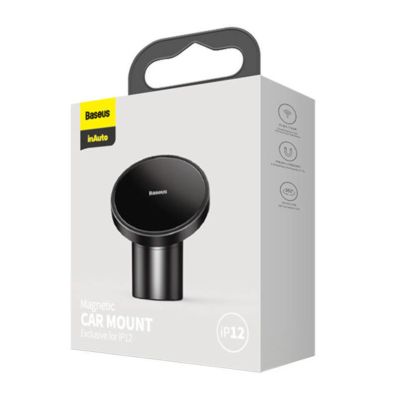 Magnetinis automobilinio telefono laikiklis kabinai arba orlaidei, juodas