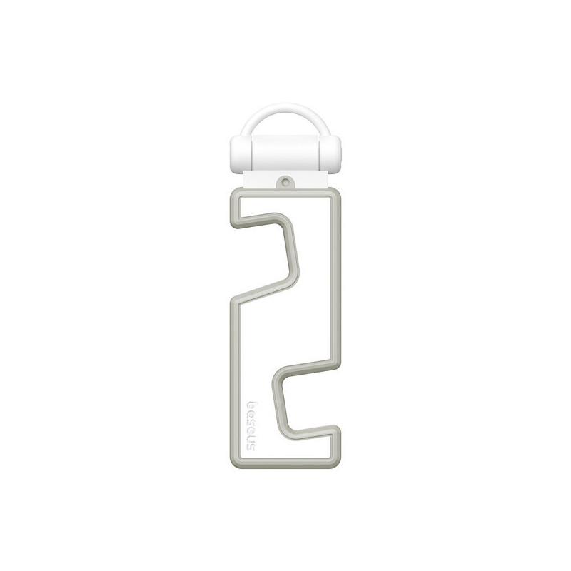 
Sulankstomas telefono stovas pakabinamas raktų pakabukas, nešiojamas baltas
