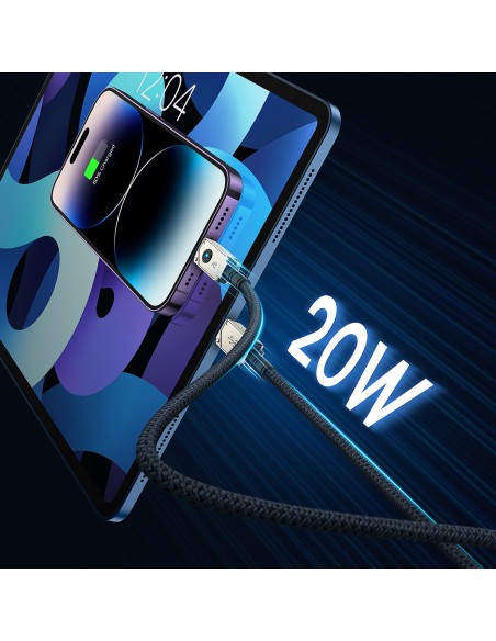 
Nepertraukiamas iPhone USB-C laidas - Lightning 20W 2m baltas
