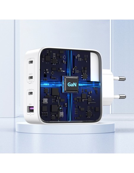 GaN greitas įkroviklis 3x USB-C USB 100W PPS PD Maitinimo tiekimas baltas
 
GaN greitas įkroviklis 3x USB-C USB 100W PPS PD Maitinimo tiekimas baltas