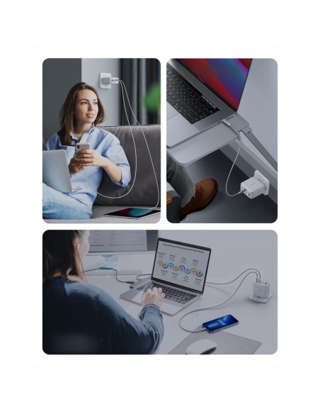 GaN greitas įkroviklis 3x USB-C USB 100W PPS PD Maitinimo tiekimas baltas
 
GaN greitas įkroviklis 3x USB-C USB 100W PPS PD Maitinimo tiekimas baltas