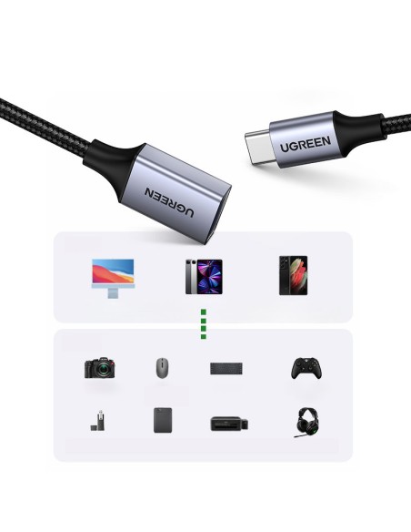 USB į USB-C OTG kabelio adapteris, 15 cm, juodas
 
USB į USB-C OTG kabelio adapteris, 15 cm, juodas