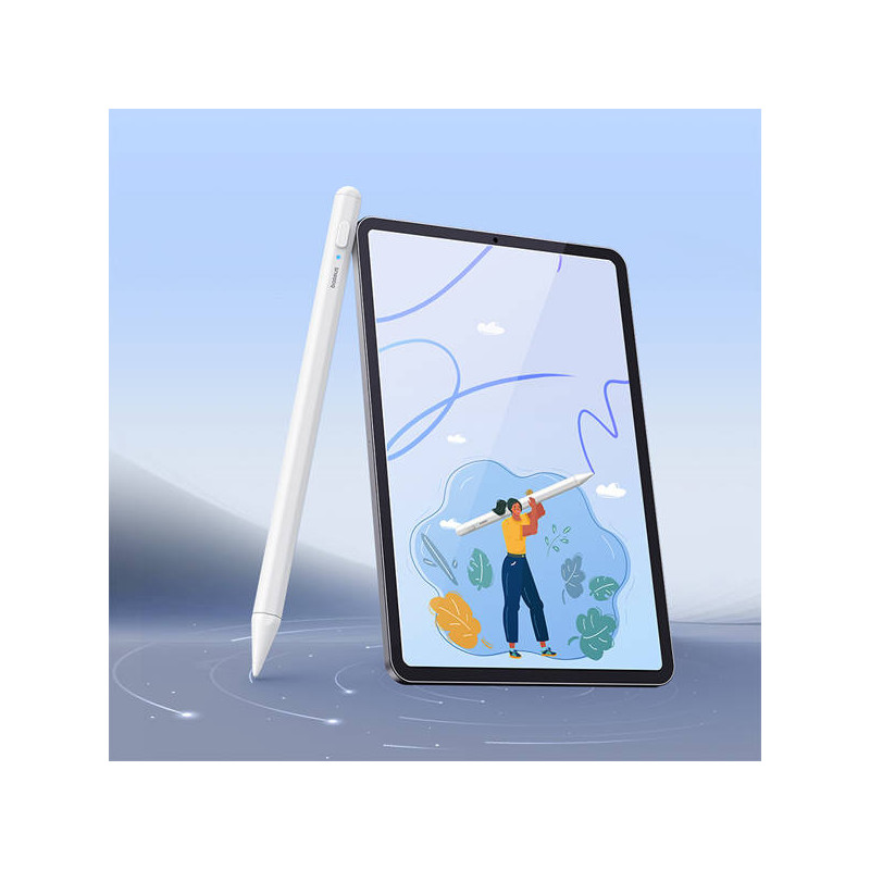 Rašiklis iPad Smooth Writing 2 su įkrovimo indikatoriumi, baltas