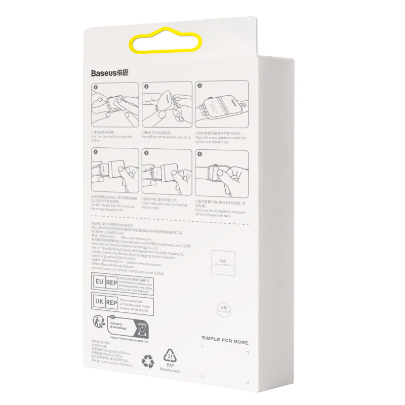 Ekrano apsauginė folija Apple Watch 4/ 5/ 6/ SE/ SE 2 NanoCrystal 40mm RINKINYS iš 2 vnt.