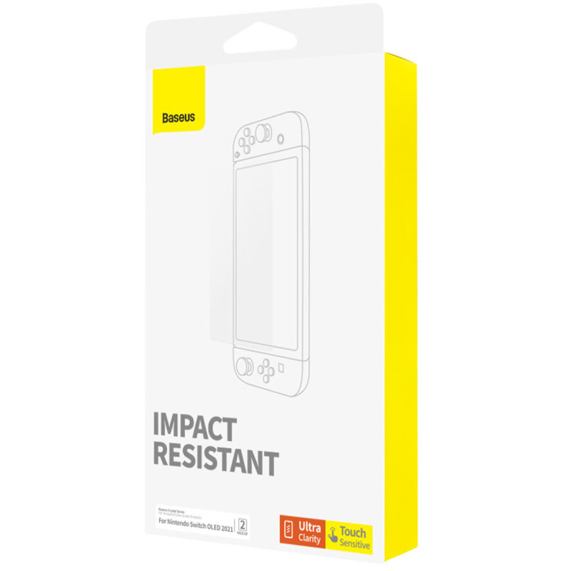Grūdinto stiklo ekranas, skirtas Nintendo Switch OLED 2021 Crystal SET iš 2 vnt.