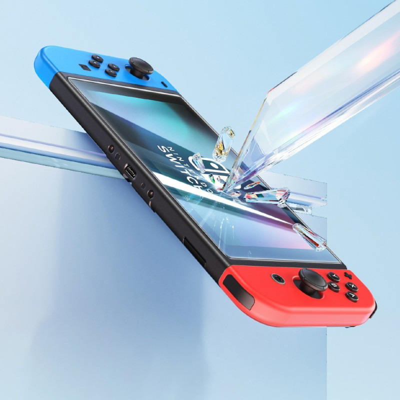 Grūdinto stiklo ekranas, skirtas Nintendo Switch OLED 2021 Crystal SET iš 2 vnt.