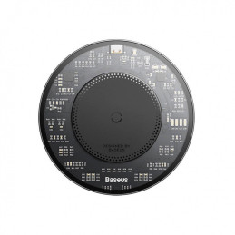 
Magnetinis indukcinis telefono įkroviklis 15W + USB-C laidas 1m, juodas
