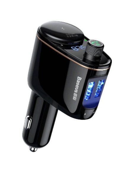 
2in1 Bluetooth FM automobilinis siųstuvas ir 2x USB įkroviklis, juodas
