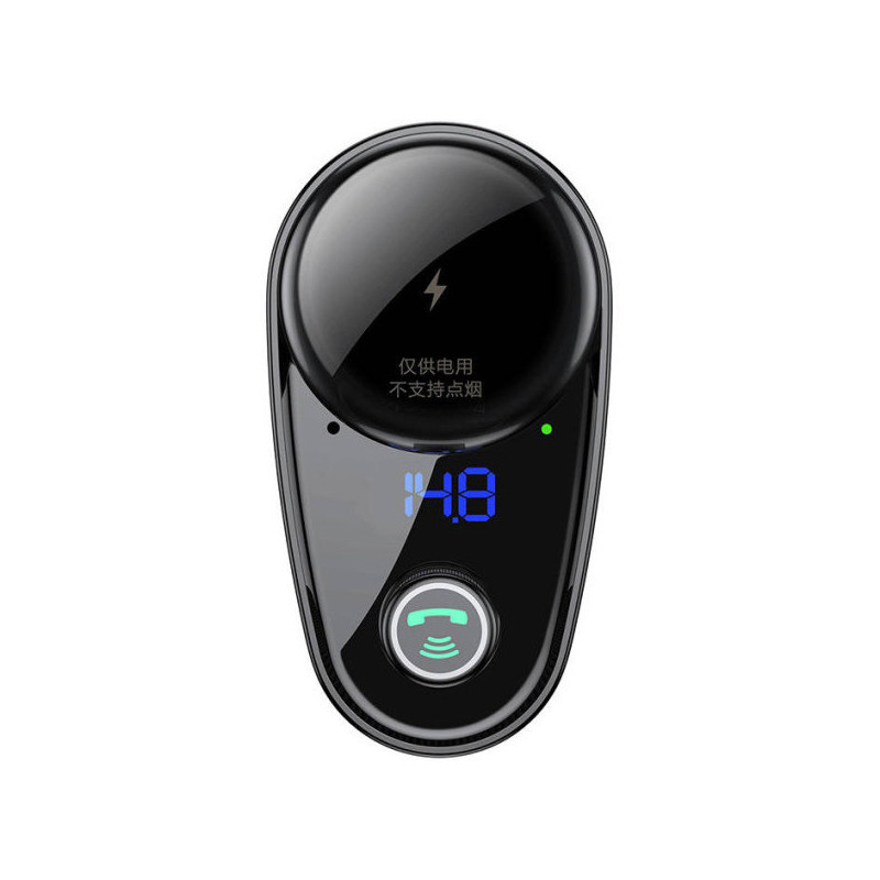 
2in1 Bluetooth FM automobilinis siųstuvas ir 2x USB įkroviklis, juodas
