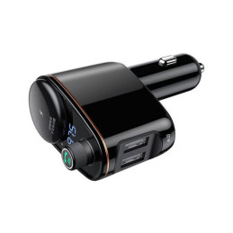 
2in1 Bluetooth FM automobilinis siųstuvas ir 2x USB įkroviklis, juodas
