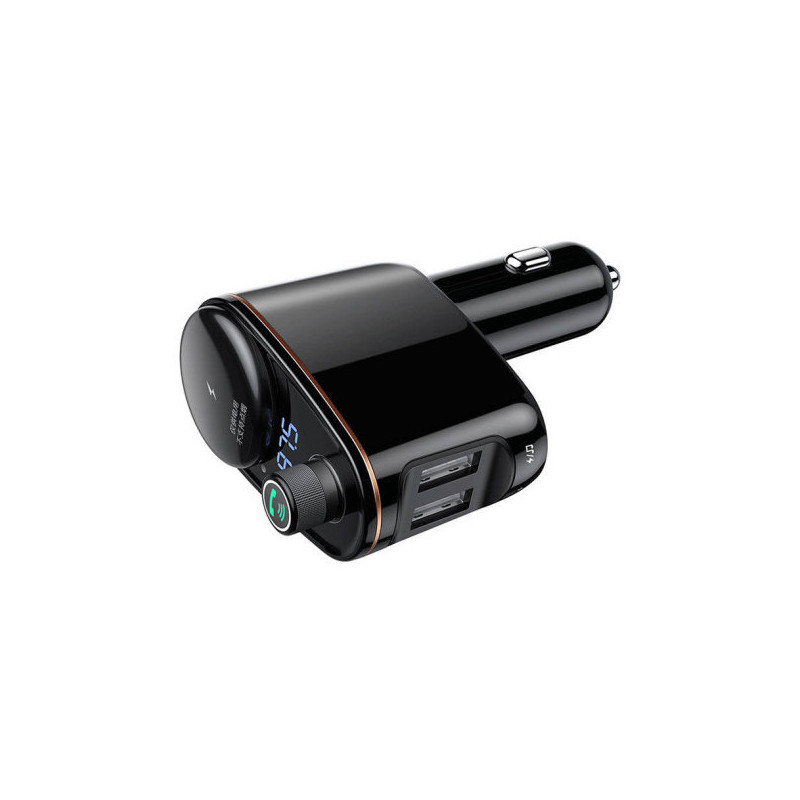 
2in1 Bluetooth FM automobilinis siųstuvas ir 2x USB įkroviklis, juodas
