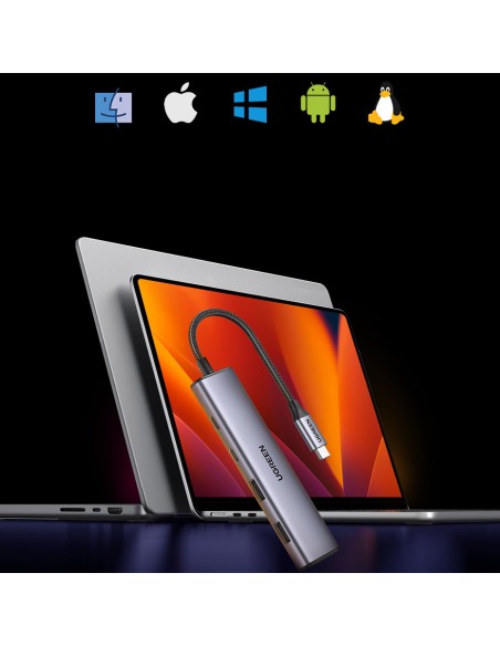HUB USB-C prievado adapteris – 2x USB-A 2x USB-C 20cm pilka
 
HUB USB-C prievado adapteris – 2x USB-A 2x USB-C 20cm pilka