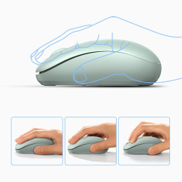 
Belaidė pelė kompiuteriui USB 2.4GHz, žalia
