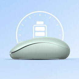 
Belaidė pelė kompiuteriui USB 2.4GHz, žalia
