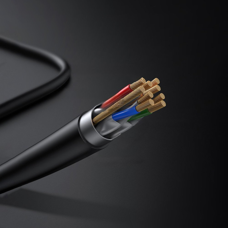 STP RJ45 Cat 7 patch cord tinklo kabelis 5m juodas