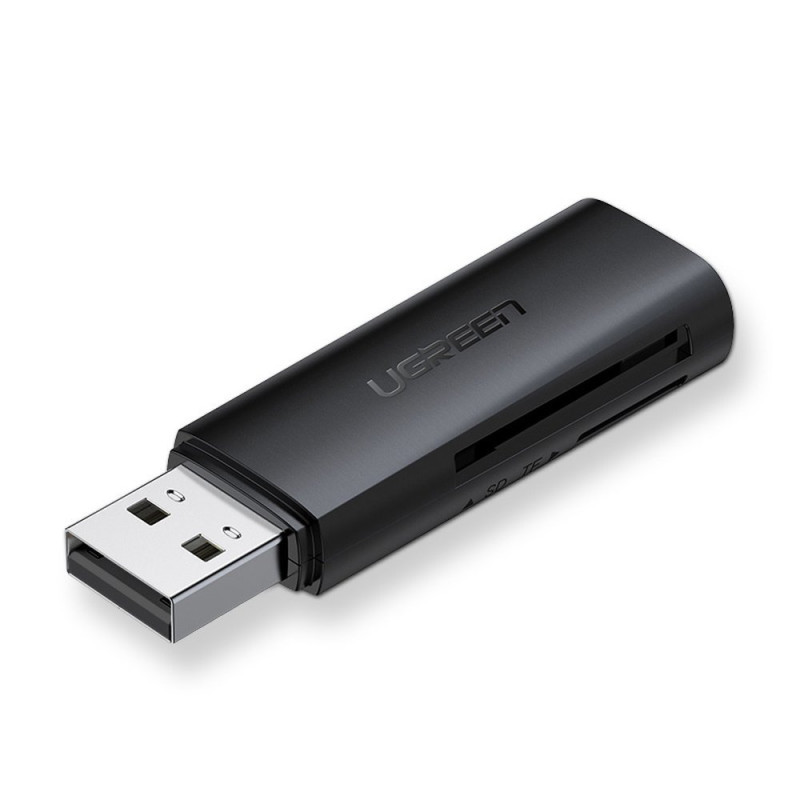 
SD TF atminties kortelių skaitytuvas kompiuteriui USB 3.0 juodas
