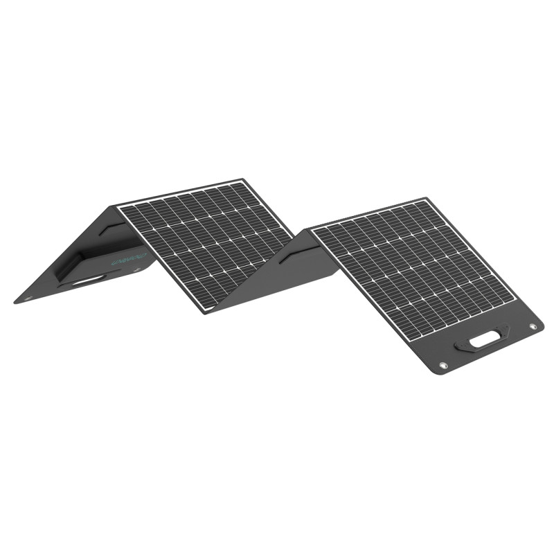 
Kempingo saulės įkroviklis, sulankstomas saulės baterijų skydelis, 400W, juodas
