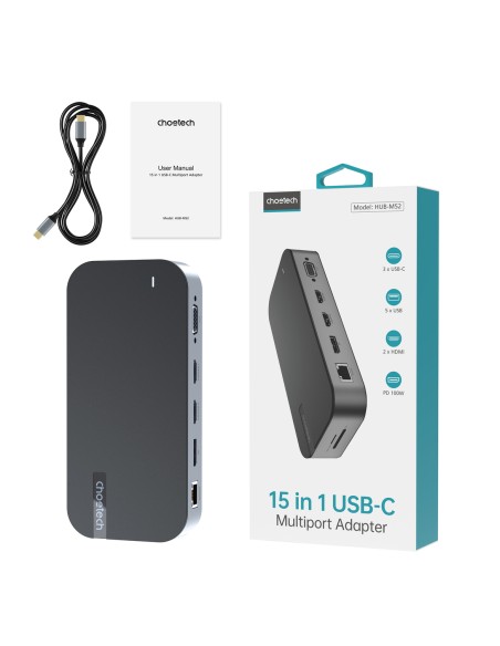 HUB adapteris M52 USB-C USB-A HDMI VGA DP SD TF RJ45 Aux PD Pilka
 
HUB adapteris M52 USB-C USB-A HDMI VGA DP SD TF RJ45 Aux PD Pilka