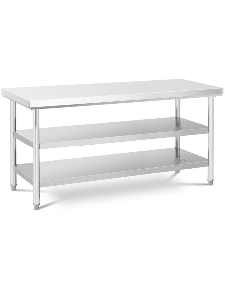 Stalas, centrinis plieninis stalviršis, 2 lentynos, 180 x 60 cm
 
Stalas, centrinis plieninis stalviršis, 2 lentynos, 180 x 60 cm