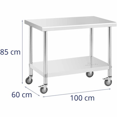 Centrinis plieninis stalviršis su ratukais su lentyna 100 x 60 cm
 
Centrinis plieninis stalviršis su ratukais su lentyna 100 x 60 cm