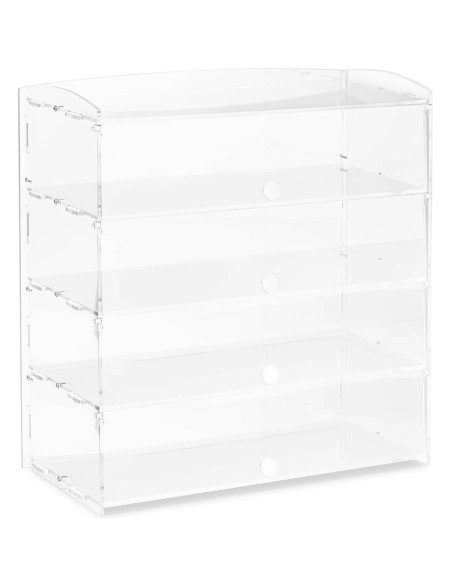 
Konditerijos bufetas tortams, desertams, bandeliams, pagamintas iš akrilo, 4 lentynos
