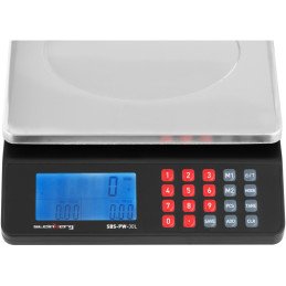 
LCD parduotuvės ir sandėlio tikrinimo svarstyklės 30 kg / 1 g
