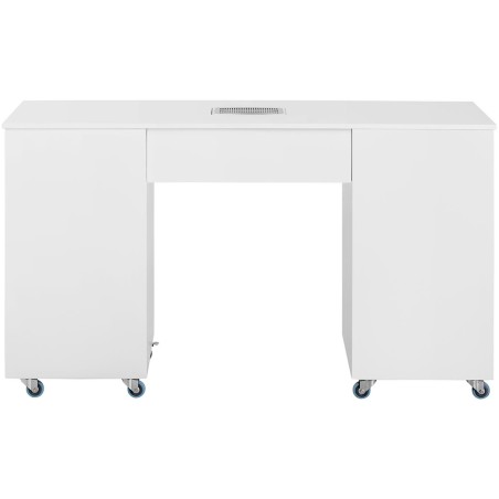Rašomasis stalas, kosmetinio manikiūro stalas su dulkių sugėrikliu ir stalčiais ant ratukų, 140x50x82 cm, baltas
 
Rašomasis stalas, kosmetinio manikiūro stalas su dulkių sugėrikliu ir stalčiais ant ratukų, 140x50x82 cm, baltas