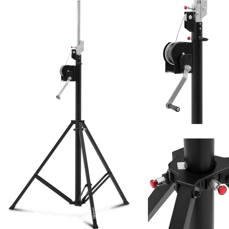 
DJ scenos apšvietimo stendas, lifto tipo, 190-410 cm, iki 80 kg
