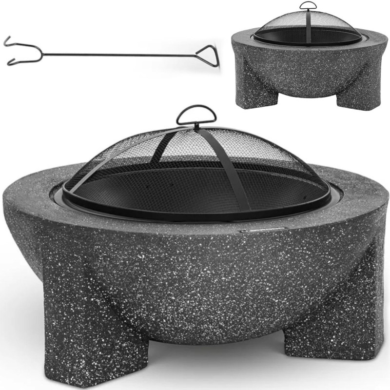 Pilies židinys su grotelėmis ir pokeriu 74 x 74 x 46 cm - tamsiai pilka
Pilies židinys su grotelėmis ir pokeriu 74 x 74 x 46 cm - tamsiai pilka