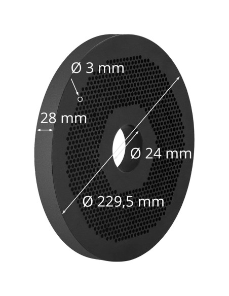Granulių malūno WIE-PM-2000 sietelio matrica granulėms, skersmuo. 229,5 mm x 28 mm skylės 3 mm
 
Granulių malūno WIE-PM-2000 sietelio matrica granulėms, skersmuo. 229,5 mm x 28 mm skylės 3 mm