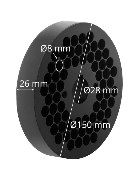 Granulių malūno WIE-PM-2500 sietelio matrica granulėms, skersmuo. 150 mm x 25 mm skylės 8 mm
 
Granulių malūno WIE-PM-2500 sietelio matrica granulėms, skersmuo. 150 mm x 25 mm skylės 8 mm