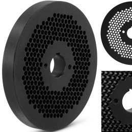 
Granulių malūno WIE-PM-3000 sietelio matrica granulėms, sk. 230 mm x 25 mm skylės 6 mm
