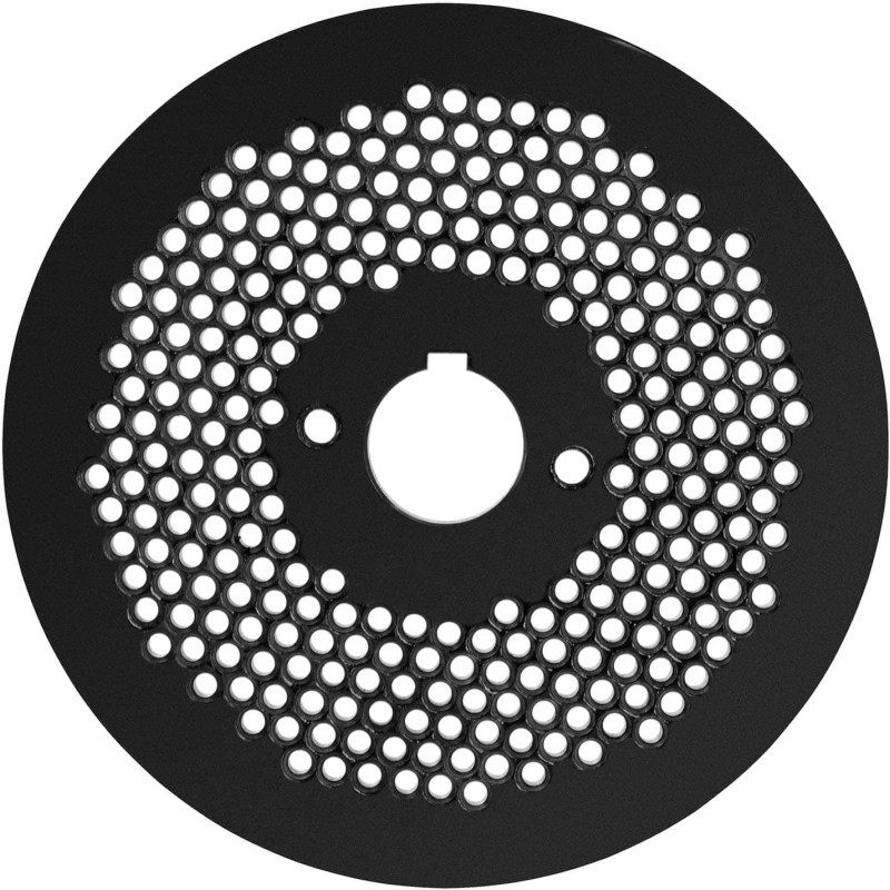 Granulių malūno WIE-PM-3000 sietelio matrica granulėms, sk. 230 mm x 25 mm skylės 6 mm
