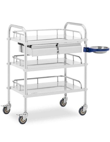 Laboratorinis kosmetinis gydymo vežimėlis pagamintas iš plieno, 3 lentynos, 2 stalčiai, 65 x 39 x 86 cm, 15 kg
 
Laboratorinis kosmetinis gydymo vežimėlis pagamintas iš plieno, 3 lentynos, 2 stalčiai, 65 x 39 x 86 cm, 15 kg
